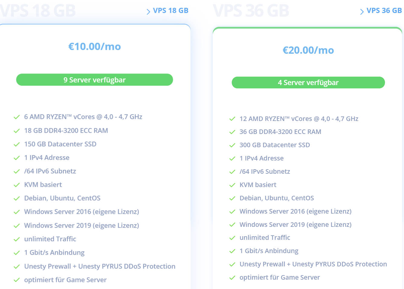 Unesty：€10/月/6核@AMD RYZEN/18GB内存/150GB SSD空间/不限流量/1Gbps端口/KVM/德国-主机优惠