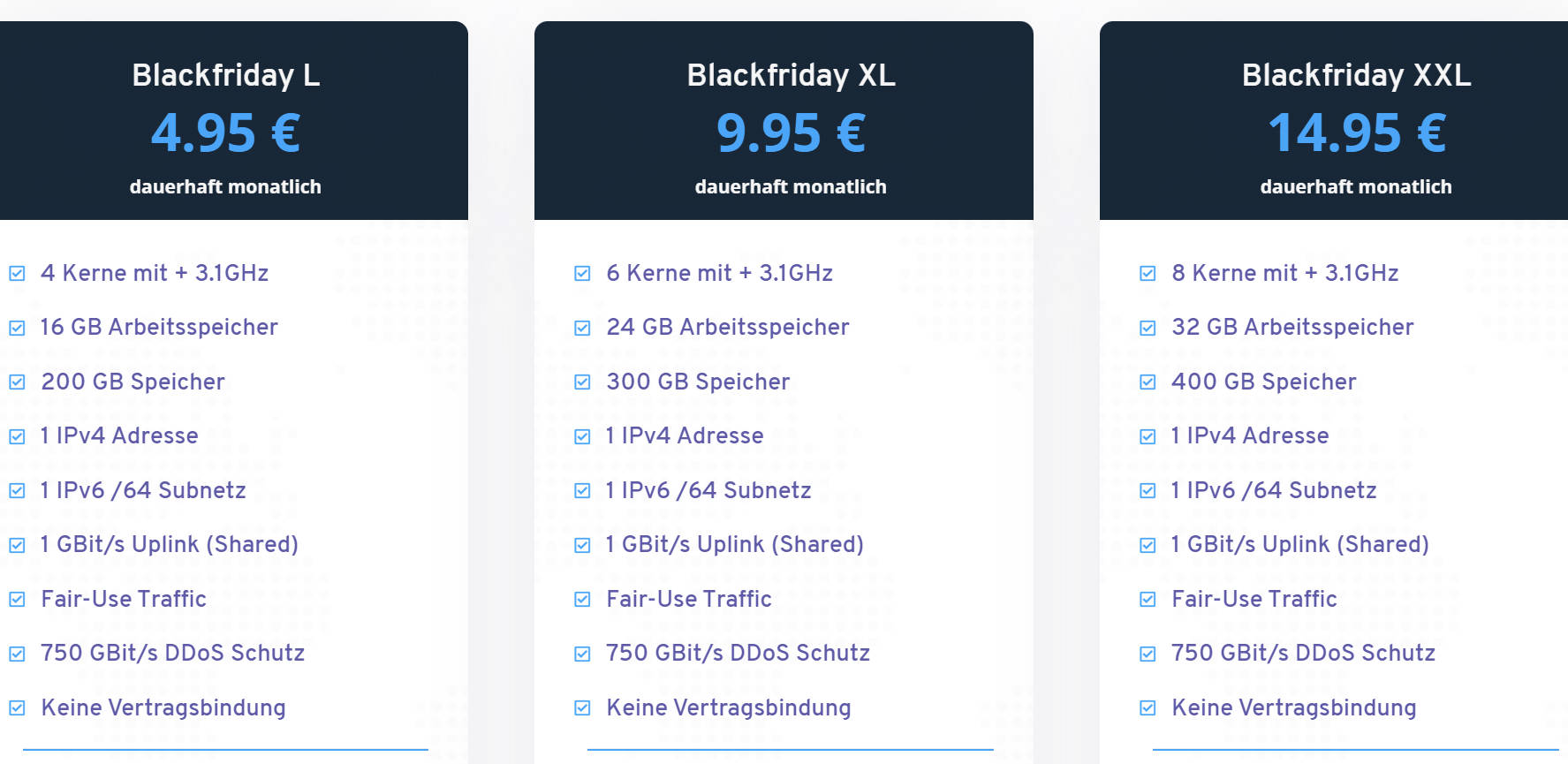 【黑五】ProHosting24：€4.95/月/4核/16GB内存/200GB SSD空间/不限流量/1Gbps带宽/KVM/德国-主机优惠
